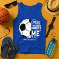 Christian Soccer Religious Gifts Tank Top thumb 4