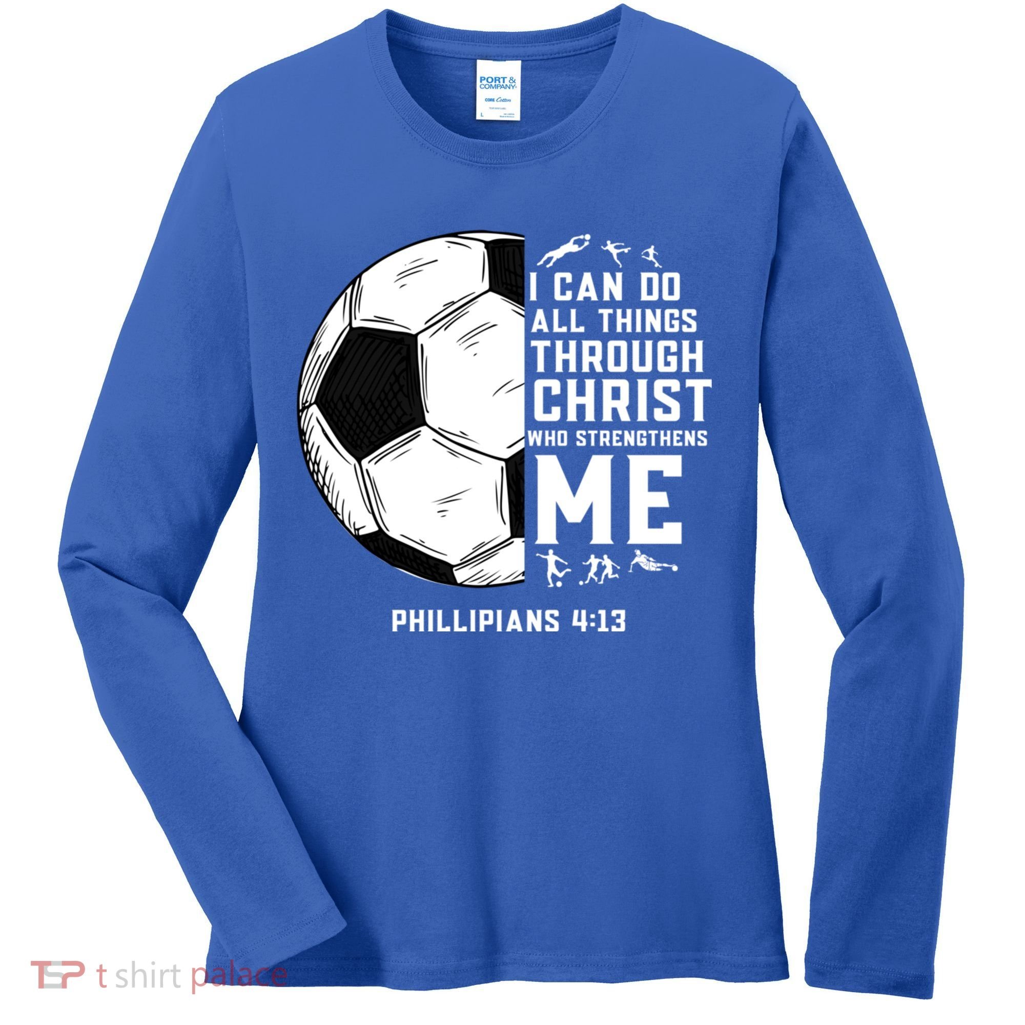 Christian Soccer Religious Gifts Women's Long Sleeve Shirt