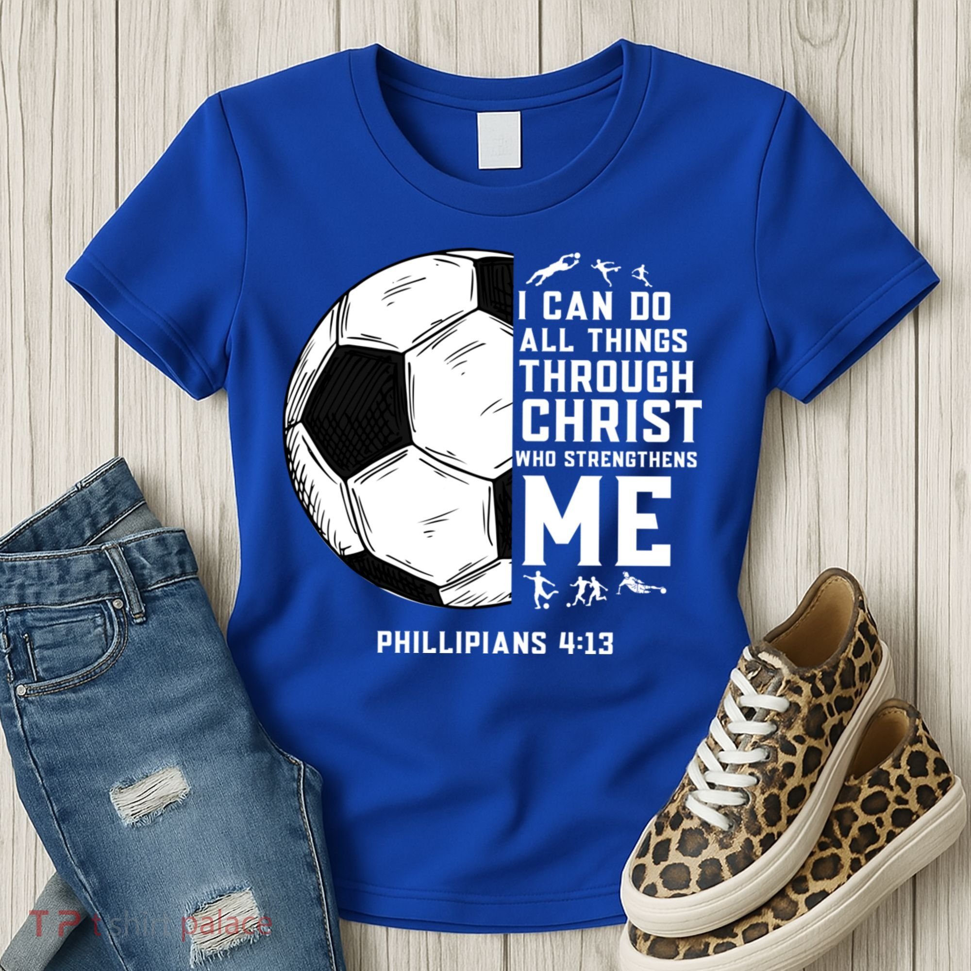 Christian Soccer Religious Gifts Women's T-Shirt