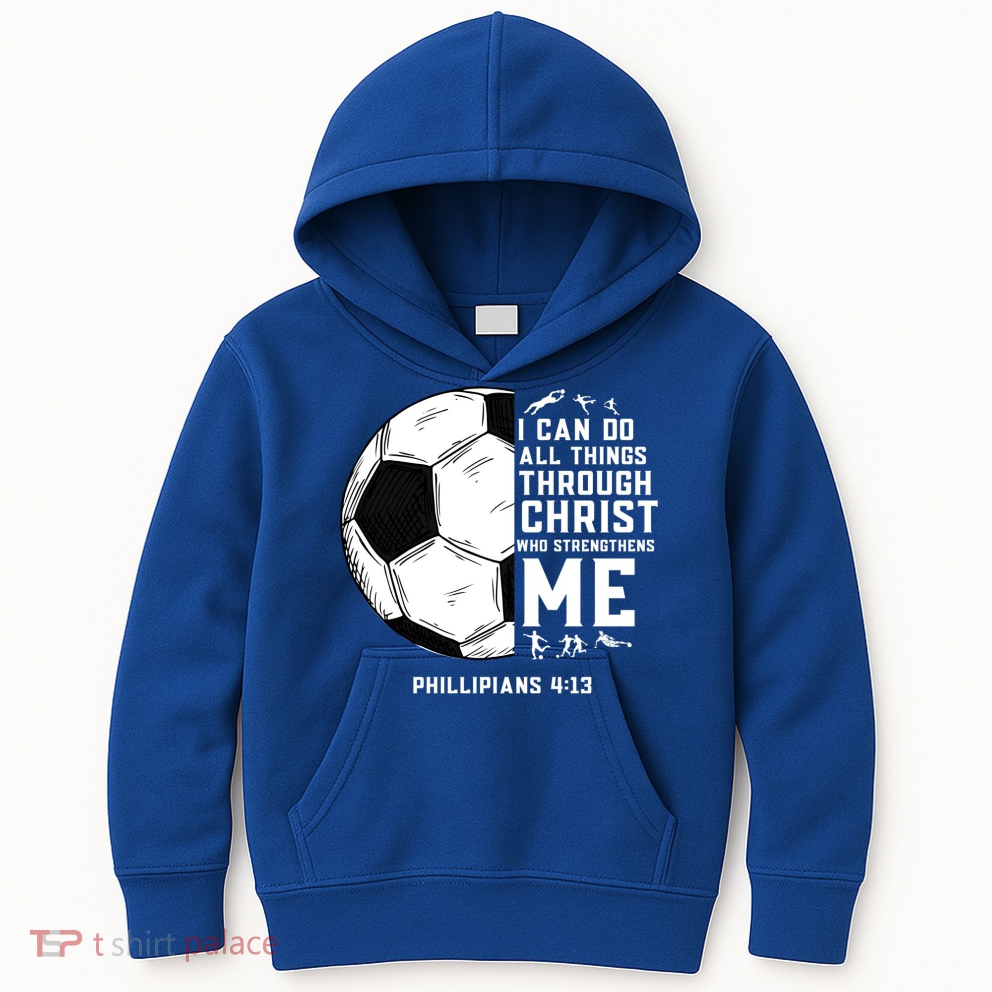 Christian Soccer Religious Gifts Kids Hoodie