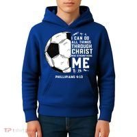 Christian Soccer Religious Gifts Kids Hoodie thumb 4