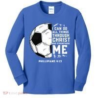 Christian Soccer Religious Gifts Kids Long Sleeve Shirt thumb 0
