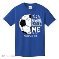 Christian Soccer Religious Gifts Kids T-Shirt thumb 0