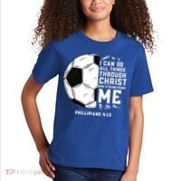 Christian Soccer Religious Gifts Kids T-Shirt thumb 2
