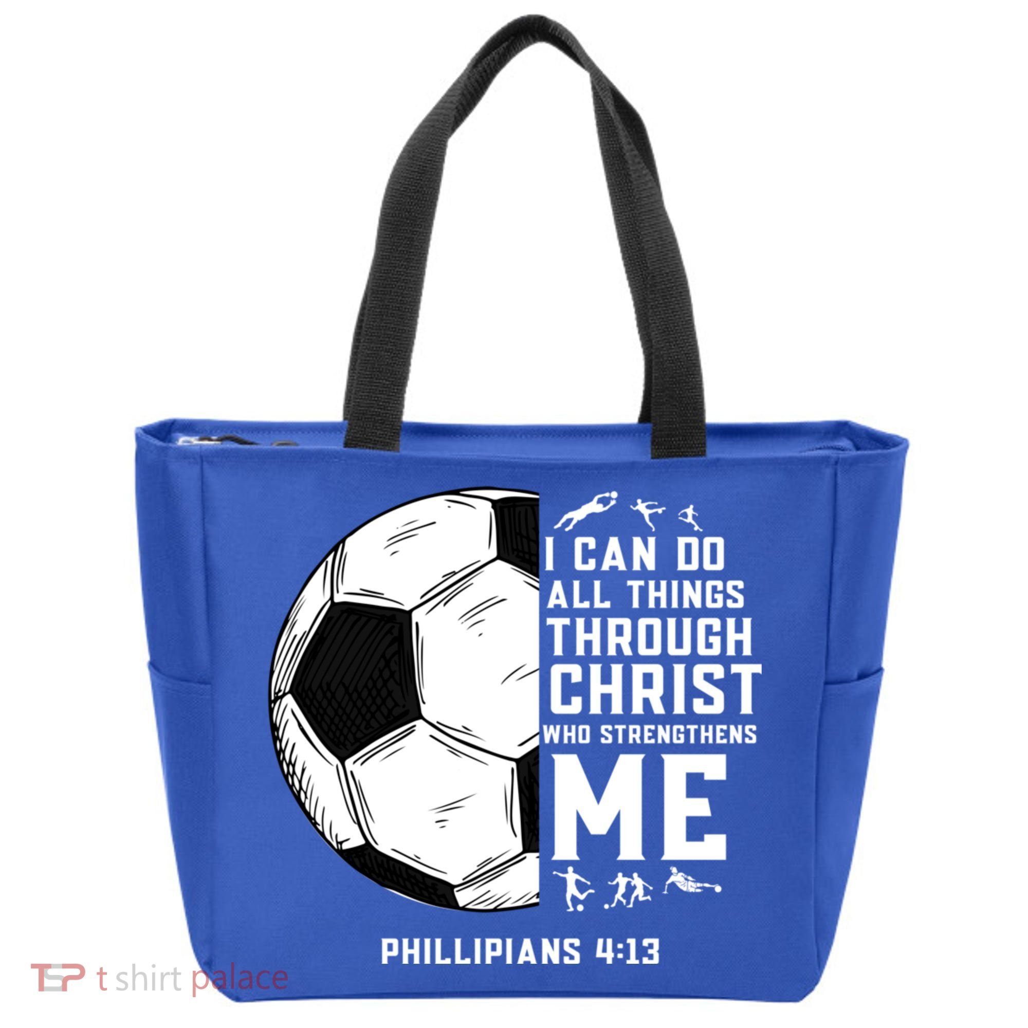 Christian Soccer Religious Gifts Tote Bag