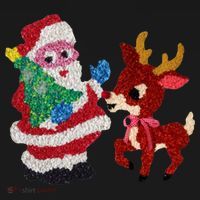 Cute Santa Reindeer Best Friends Christmas Cheer Toddler Hoodie thumb 2