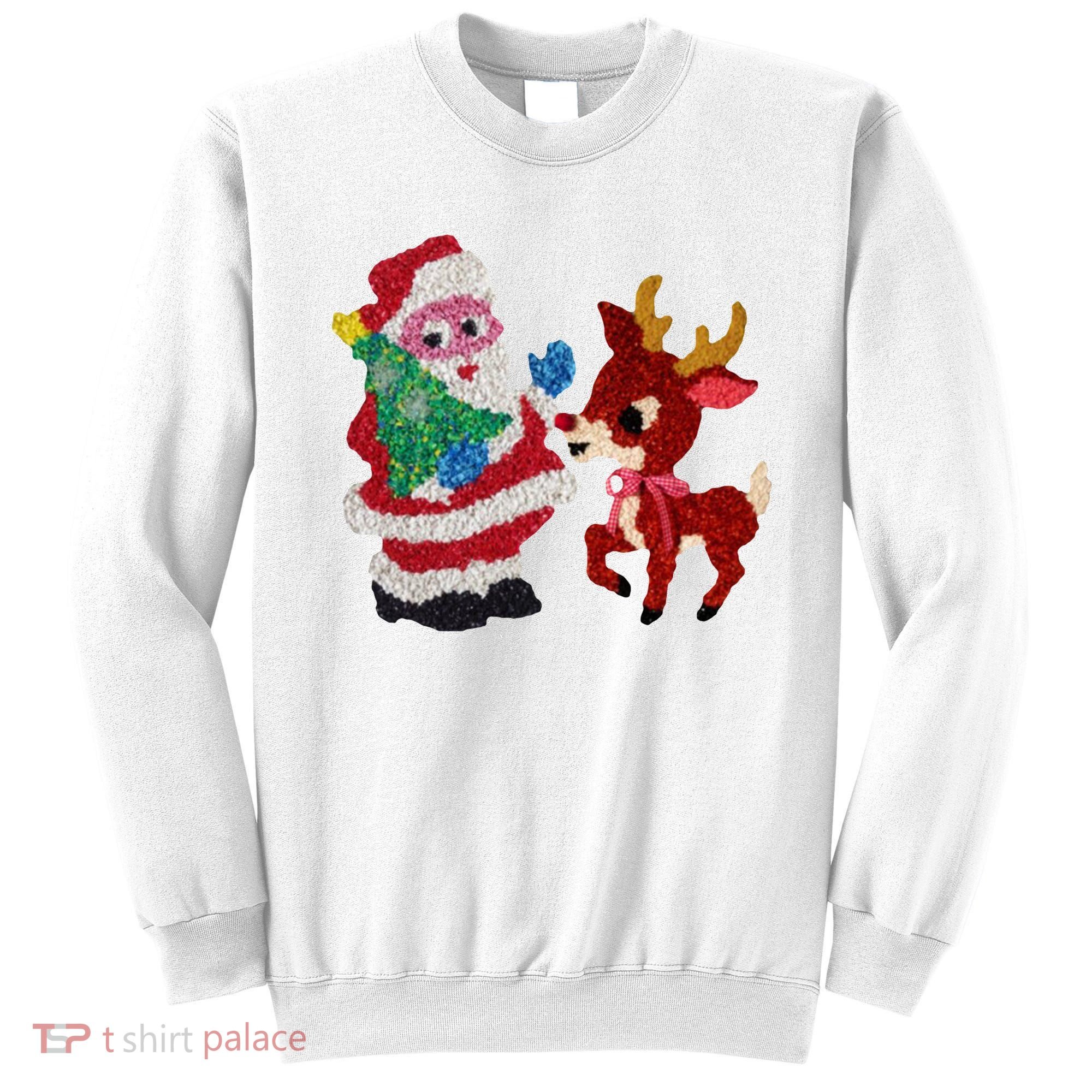 Cute Santa Reindeer Best Friends Christmas Cheer Sweatshirt