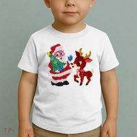Cute Santa Reindeer Best Friends Christmas Cheer Toddler T-Shirt thumb 2