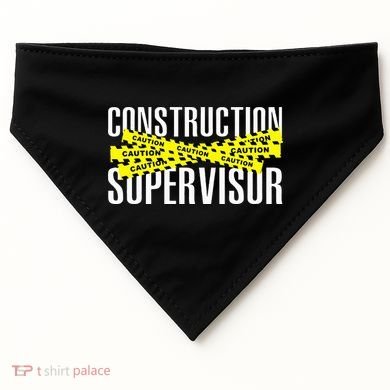 Construction Supervisor Road Worker Construction Worker Road USA-Made Doggie Bandana