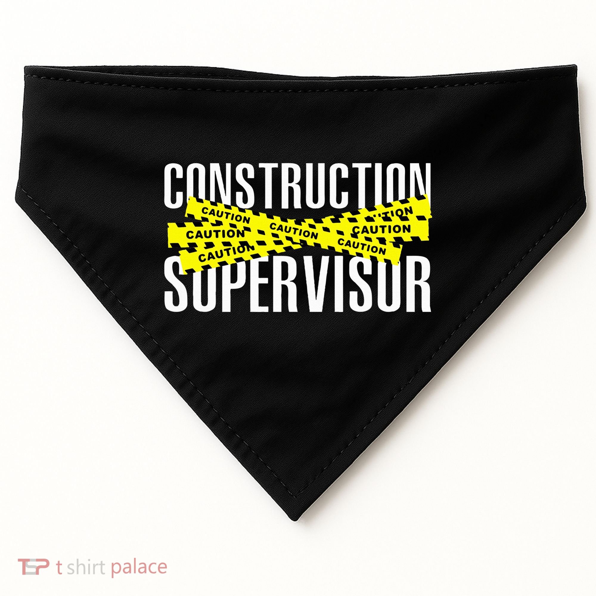 Construction Supervisor Road Worker Construction Worker Road USA-Made Doggie Bandana