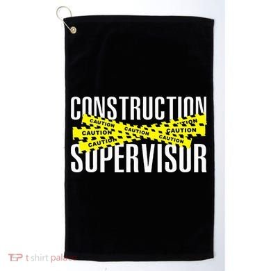 Construction Supervisor Road Worker Construction Worker Road Golf Towel