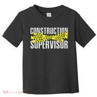Construction Supervisor Road Worker Construction Worker Road Toddler T-Shirt thumb 0