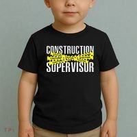 Construction Supervisor Road Worker Construction Worker Road Toddler T-Shirt thumb 2