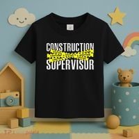 Construction Supervisor Road Worker Construction Worker Road Toddler T-Shirt thumb 3