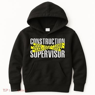 Construction Supervisor Road Worker Construction Worker Road Kids Hoodie