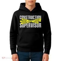 Construction Supervisor Road Worker Construction Worker Road Kids Hoodie thumb 4