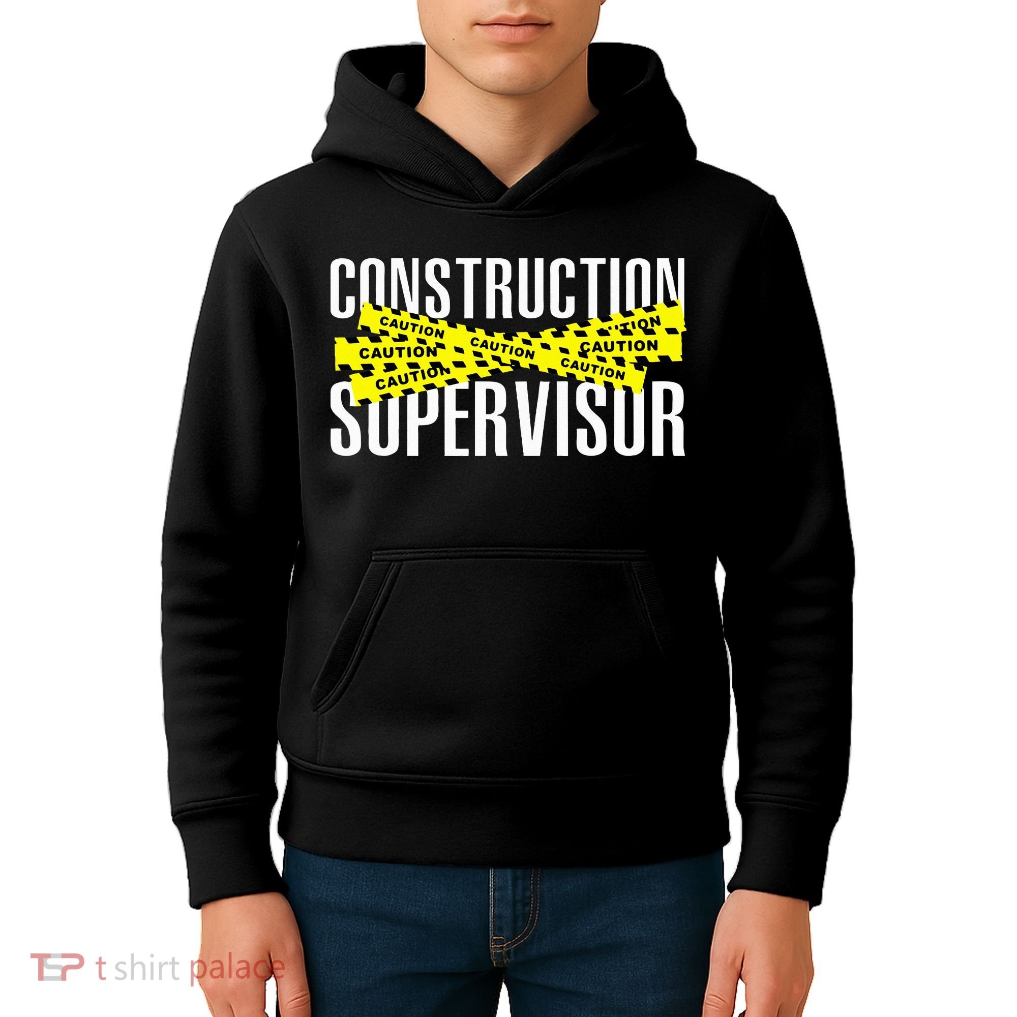 Construction Supervisor Road Worker Construction Worker Road Kids Hoodie