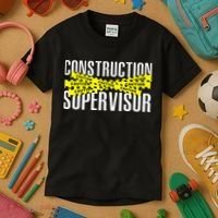 Construction Supervisor Road Worker Construction Worker Road Kids T-Shirt thumb 3