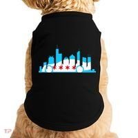 Chicago Skyline Race Car Chicago Flag Doggie Tank thumb 0