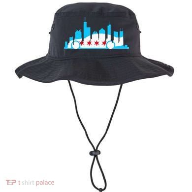 Chicago Skyline Race Car Chicago Flag Bucket Hat