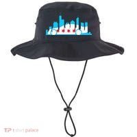 Chicago Skyline Race Car Chicago Flag Bucket Hat thumb 0