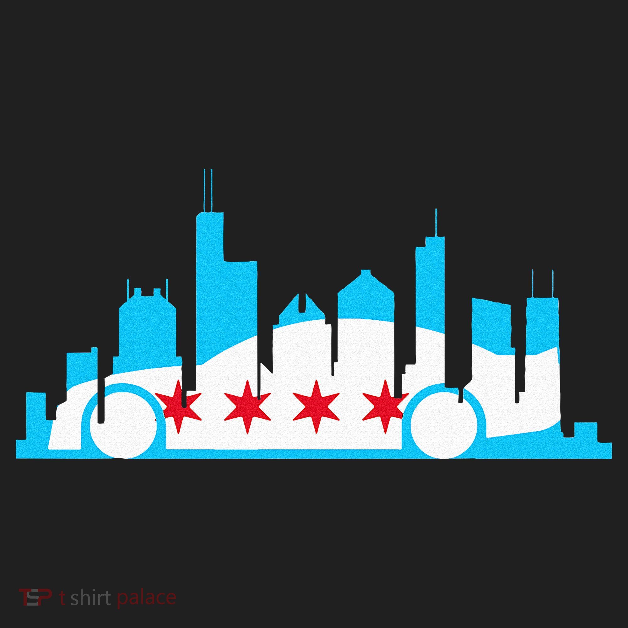 Chicago Skyline Race Car Chicago Flag Hat