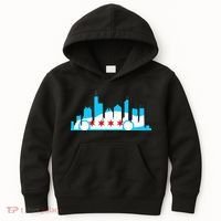 Chicago Skyline Race Car Chicago Flag Kids Hoodie thumb 0