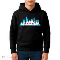 Chicago Skyline Race Car Chicago Flag Kids Hoodie thumb 4