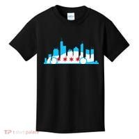 Chicago Skyline Race Car Chicago Flag Kids T-Shirt thumb 0