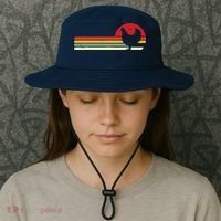 Chicken Shirts Retro Style Bucket Hat thumb 3