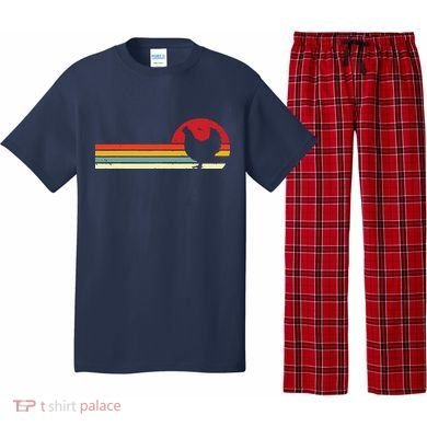 Chicken Shirts Retro Style Pajama Set