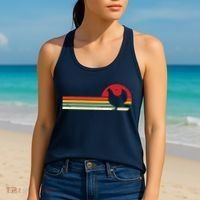 Chicken Shirts Retro Style Women's Tank Top thumb 2