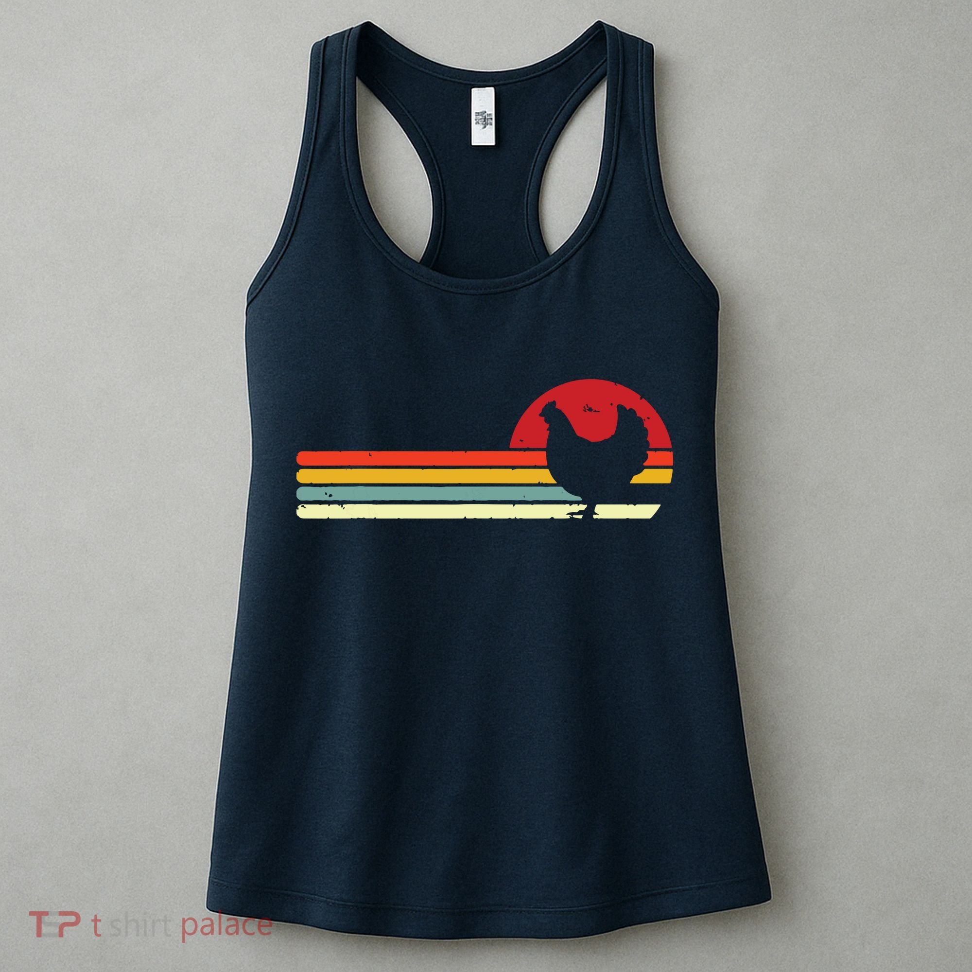 Chicken Shirts Retro Style Women's Tank Top
