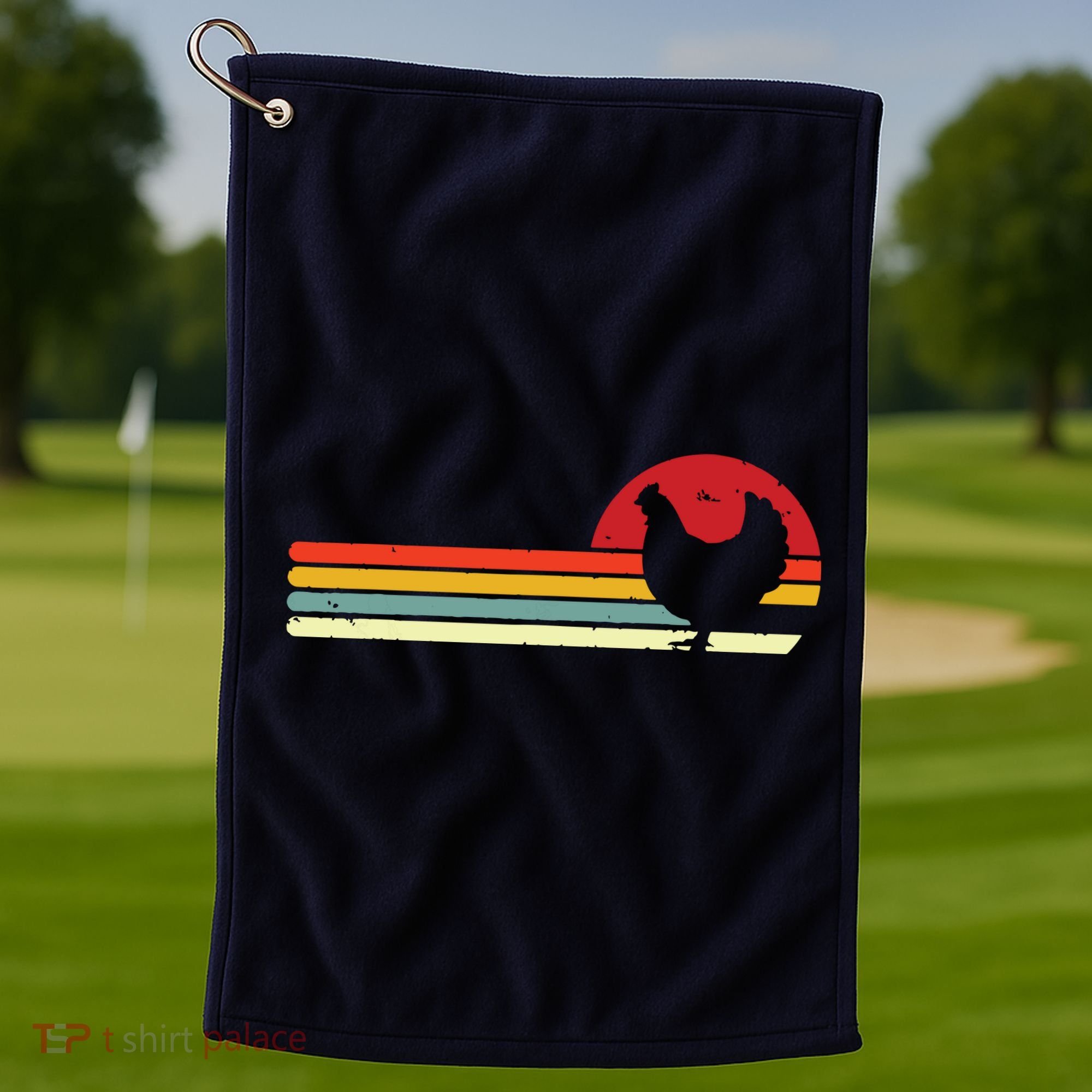 Chicken Shirts Retro Style Golf Towel