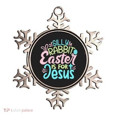 Colorful Silly Rabbit Easter Is For Jesus Christ Funny Ornament