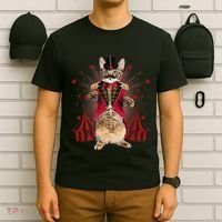 Circus S Ringmaster Cat Ringmaster Costume T-Shirt thumb 6