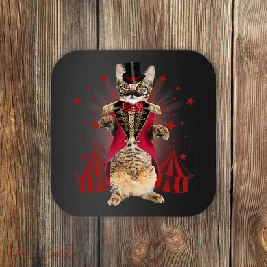Circus S Ringmaster Cat Ringmaster Costume Coaster