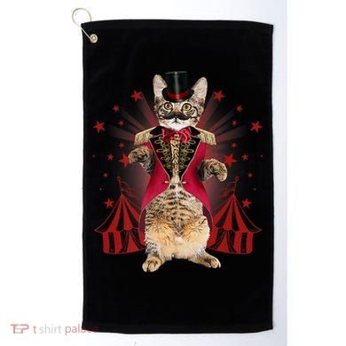 Circus S Ringmaster Cat Ringmaster Costume Golf Towel