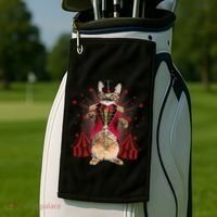 Circus S Ringmaster Cat Ringmaster Costume Golf Towel thumb 2