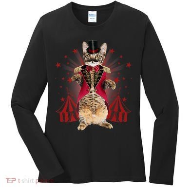 Circus S Ringmaster Cat Ringmaster Costume Women's Long Sleeve Shirt