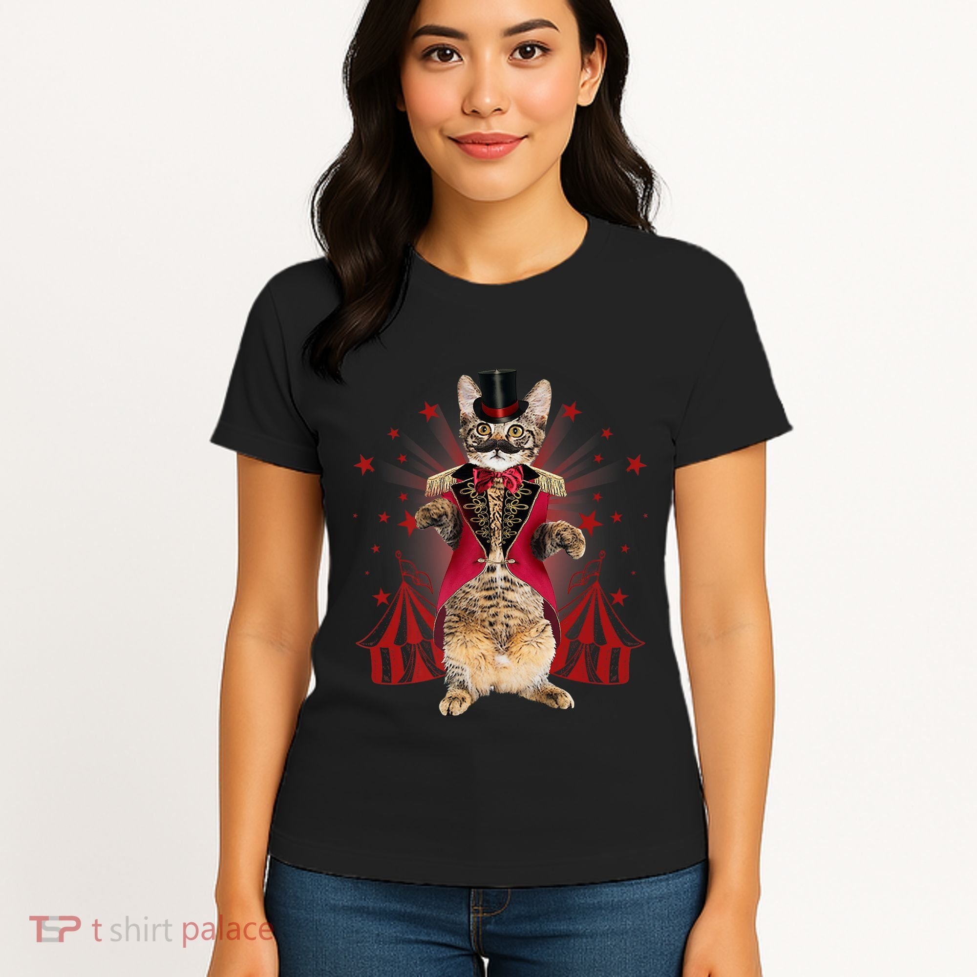 Circus S Ringmaster Cat Ringmaster Costume Women's T-Shirt