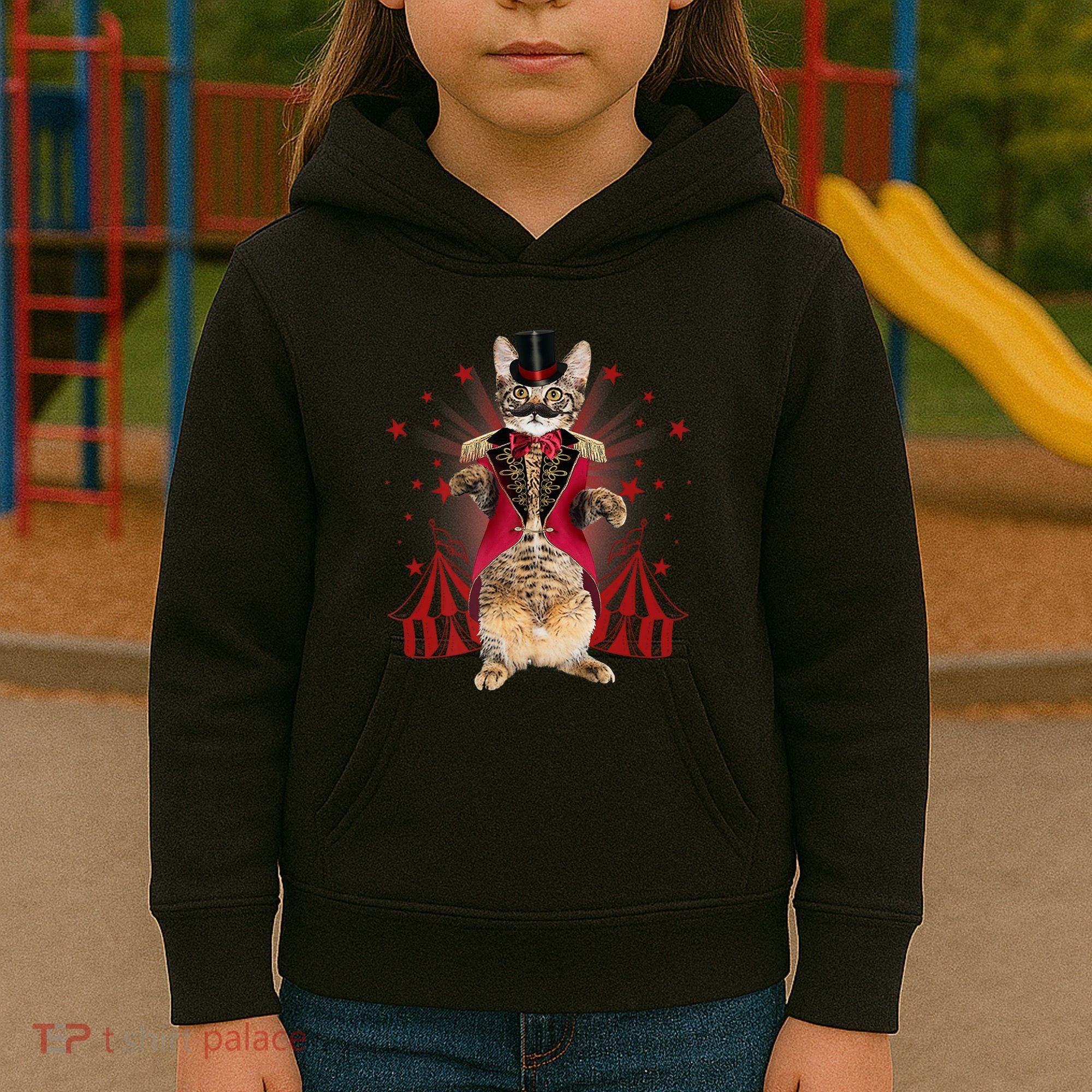 Circus S Ringmaster Cat Ringmaster Costume Kids Hoodie