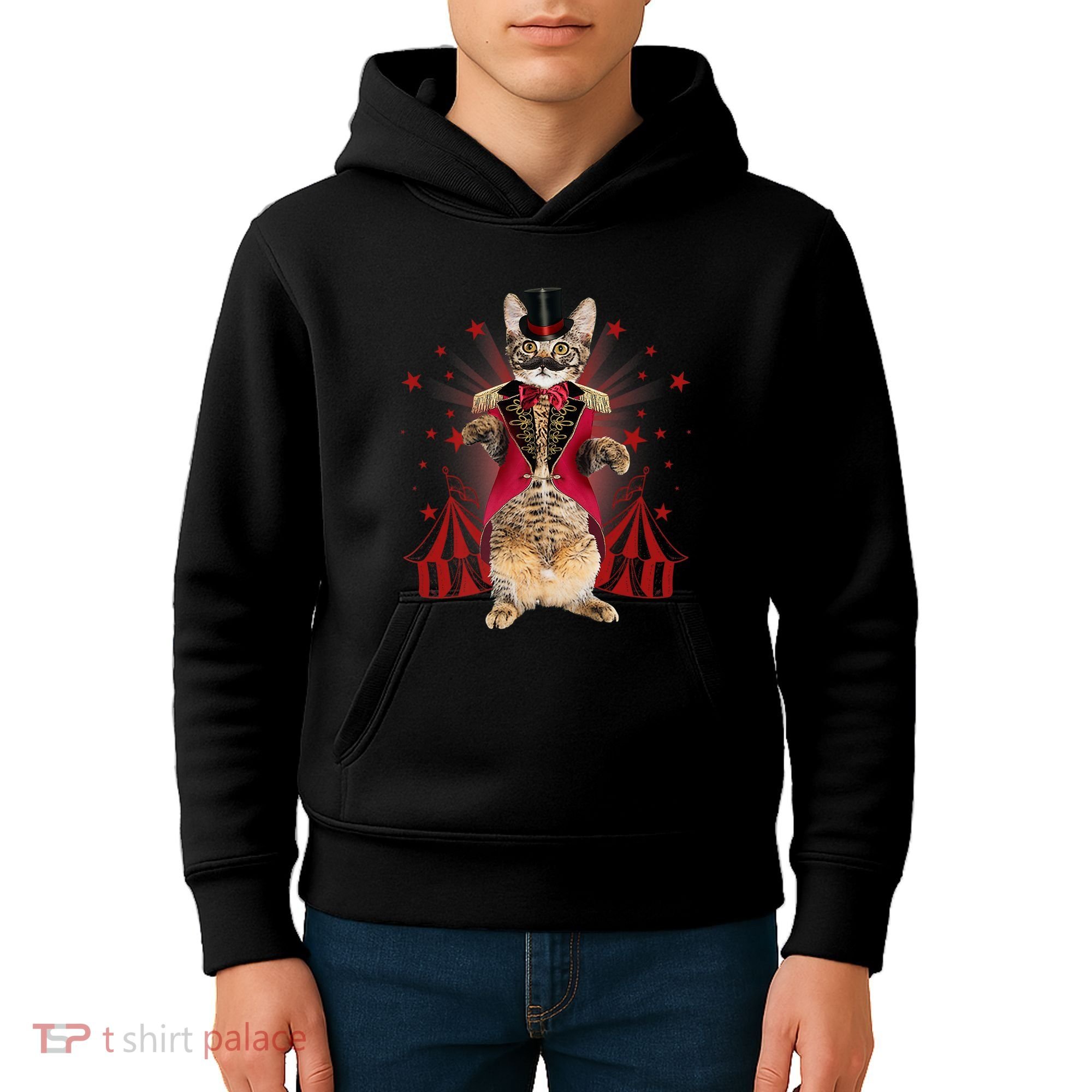 Circus S Ringmaster Cat Ringmaster Costume Kids Hoodie