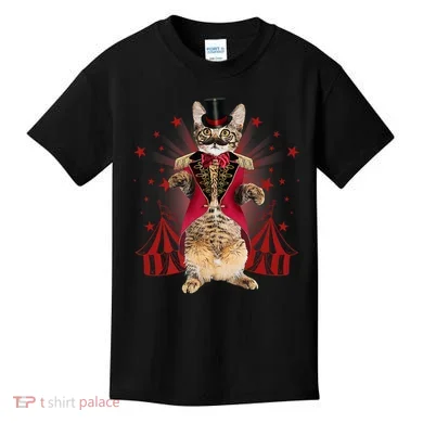 Circus S Ringmaster Cat Ringmaster Costume Kids T-Shirt