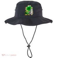 Cat Shamrock St Patricks Day Cat Irish Gift Cute Gift Bucket Hat thumb 0