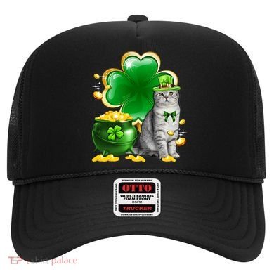 Cat Shamrock St Patricks Day Cat Irish Gift Cute Gift Hat