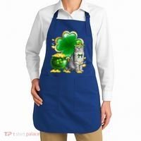 Cat Shamrock St Patricks Day Cat Irish Gift Cute Gift Apron thumb 2