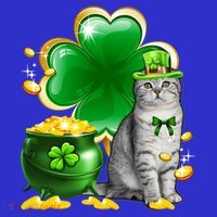 Cat Shamrock St Patricks Day Cat Irish Gift Cute Gift Tumbler thumb 3