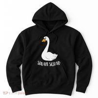 Cute Swan Squad Funny Team Swans Hoodie thumb 0