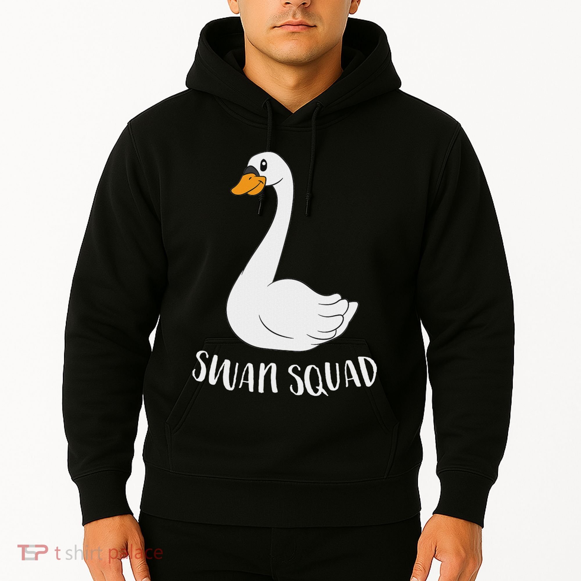 Cute Swan Squad Funny Team Swans Hoodie